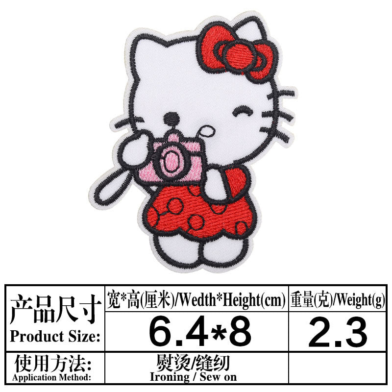 Wholesale DIY patchs cute cat patch children' s clothing bag OLY Exclusive